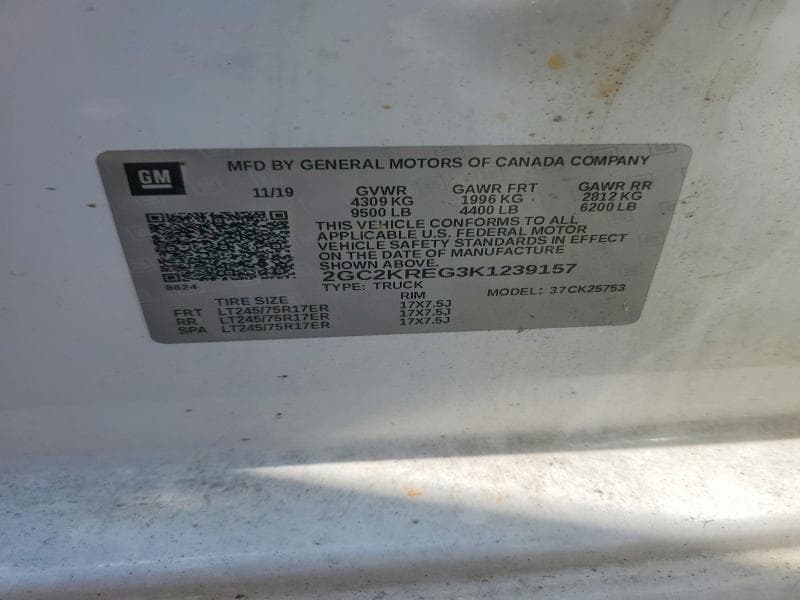 2019 CHEVROLET SILVERADO K2500 HEAVY DUTY 12