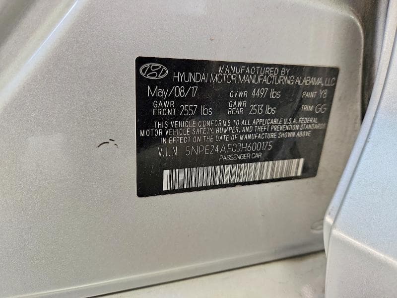 2018 HYUNDAI SONATA SE 13