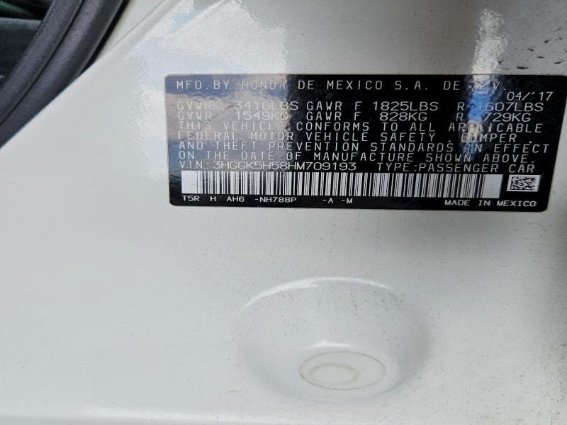 2017 HONDA FIT LX 12