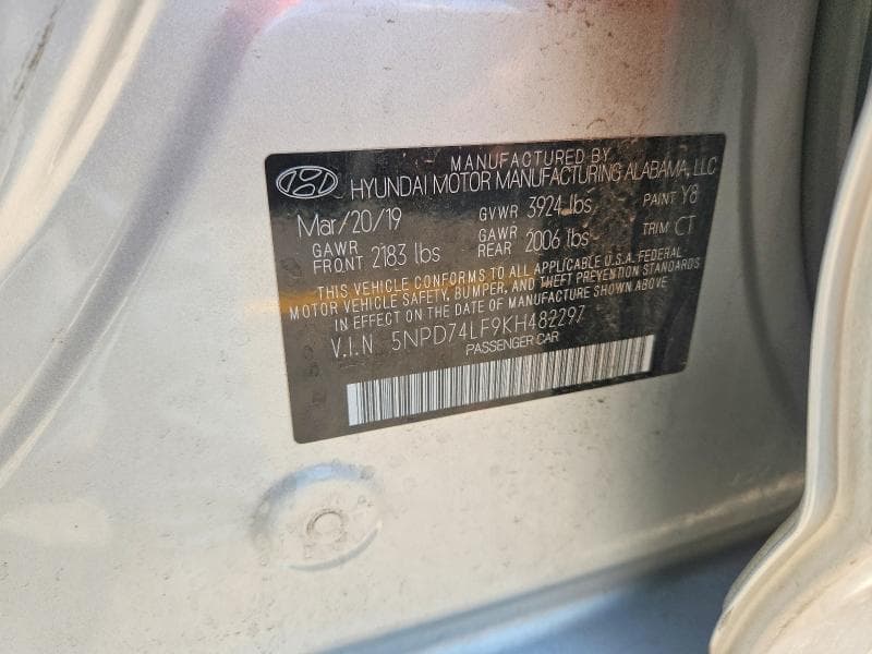 2019 HYUNDAI ELANTRA SE 12