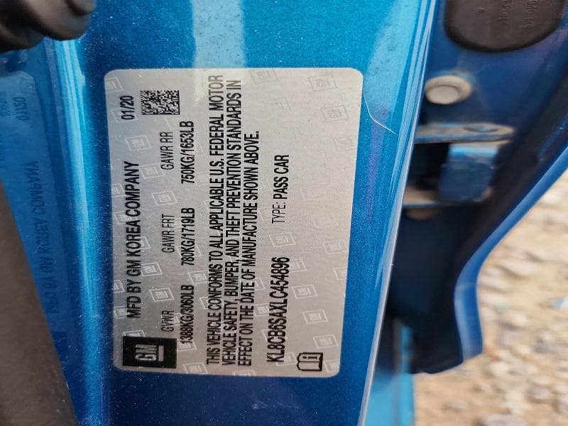 2020 CHEVROLET SPARK LS 13