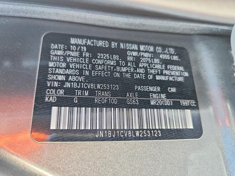2020 NISSAN ROGUE SPORT SV 13