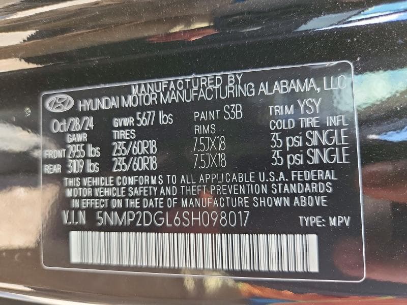 2025 HYUNDAI SANTA FE SEL 13