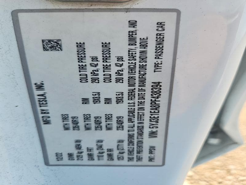 2023 TESLA MODEL 3 12