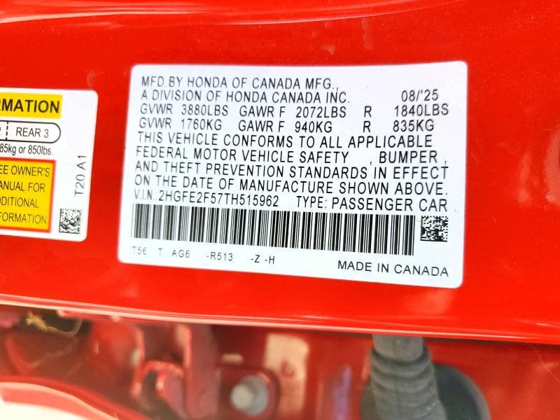 2026 HONDA CIVIC SPORT 12