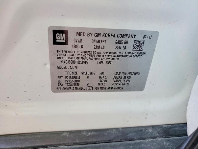 2017 BUICK ENCORE PREFERRED II 13