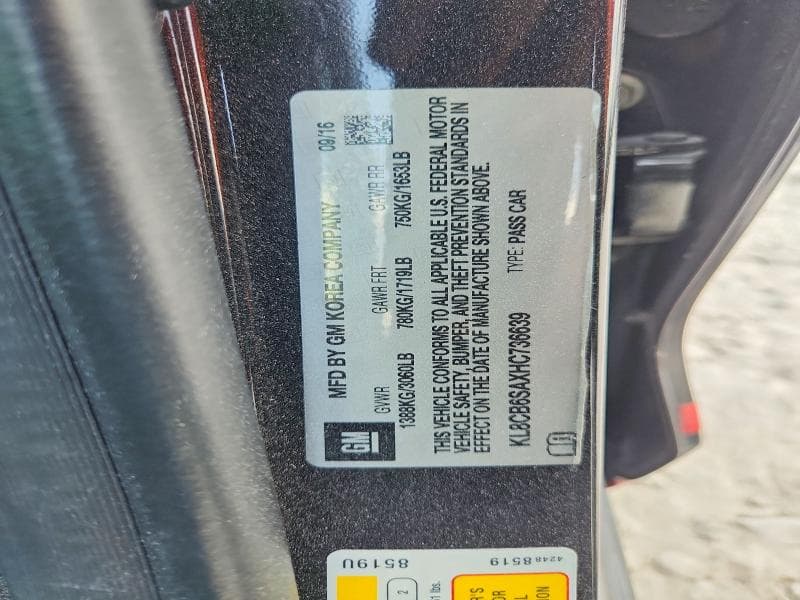 2017 CHEVROLET SPARK LS 12