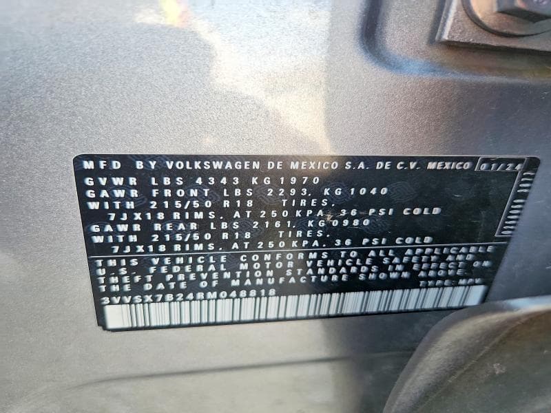 2024 VOLKSWAGEN TAOS SE 12