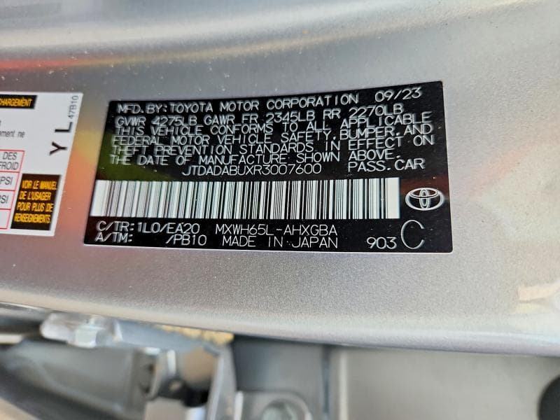 2024 TOYOTA PRIUS XLE 12