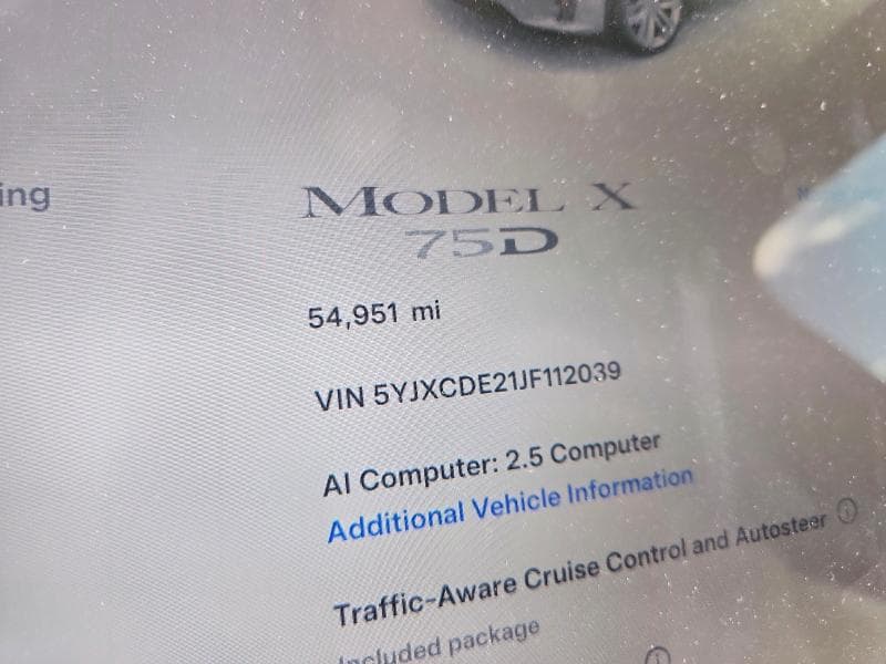 2018 TESLA MODEL X 9