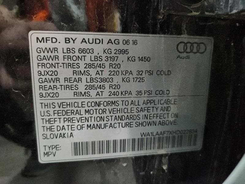 2017 AUDI Q7 PREMIUM PLUS 13