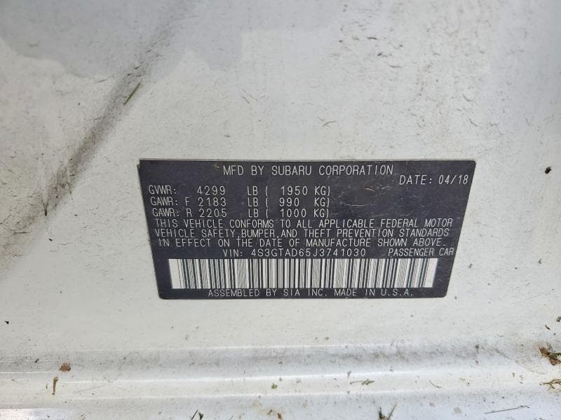 2018 SUBARU IMPREZA PREMIUM PLUS 12