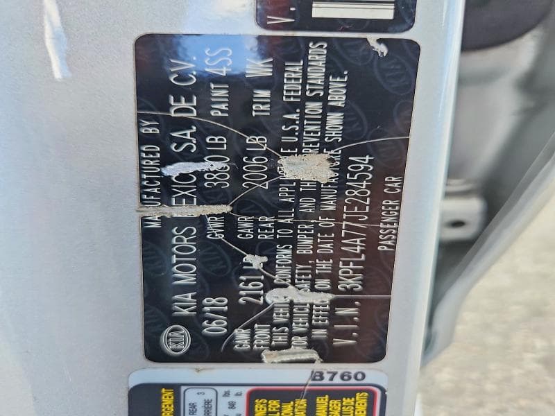 2018 KIA FORTE LX 12