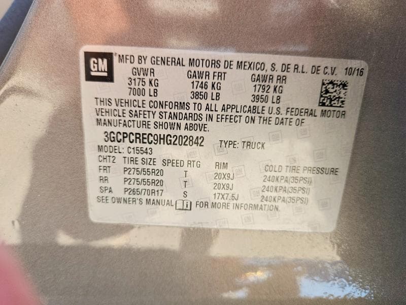 2017 CHEVROLET SILVERADO C1500 LT 13