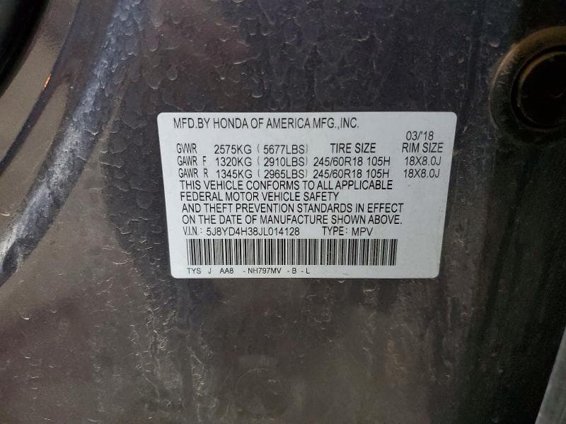 2018 ACURA MDX 13