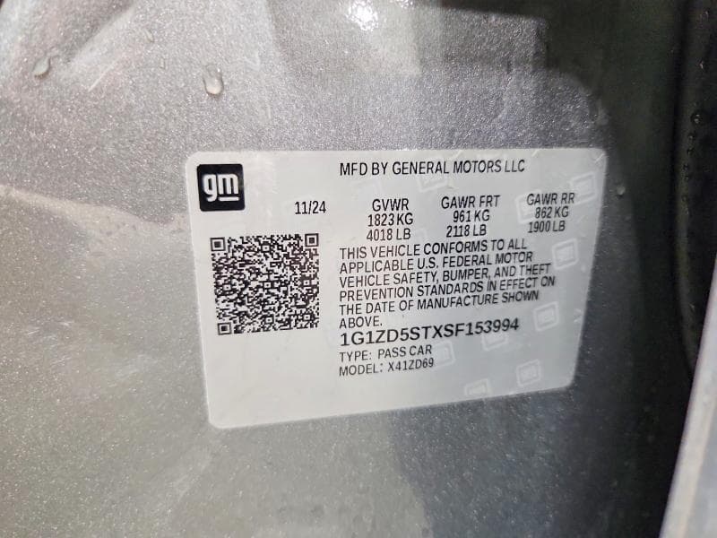 2025 CHEVROLET MALIBU LT 12