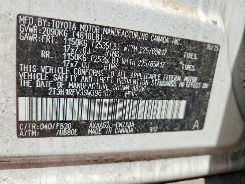 2025 TOYOTA RAV4 LE 13