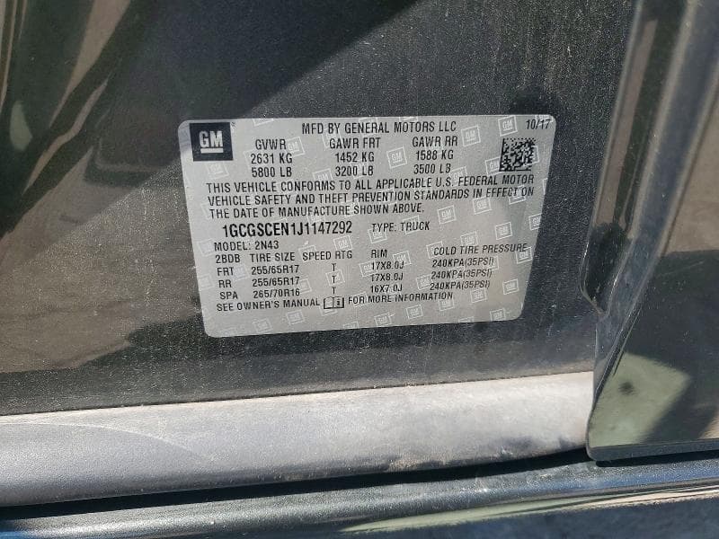 2018 CHEVROLET COLORADO LT 12