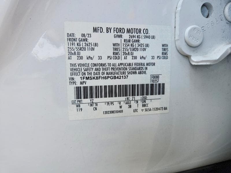 2023 FORD EXPLORER LIMITED 13