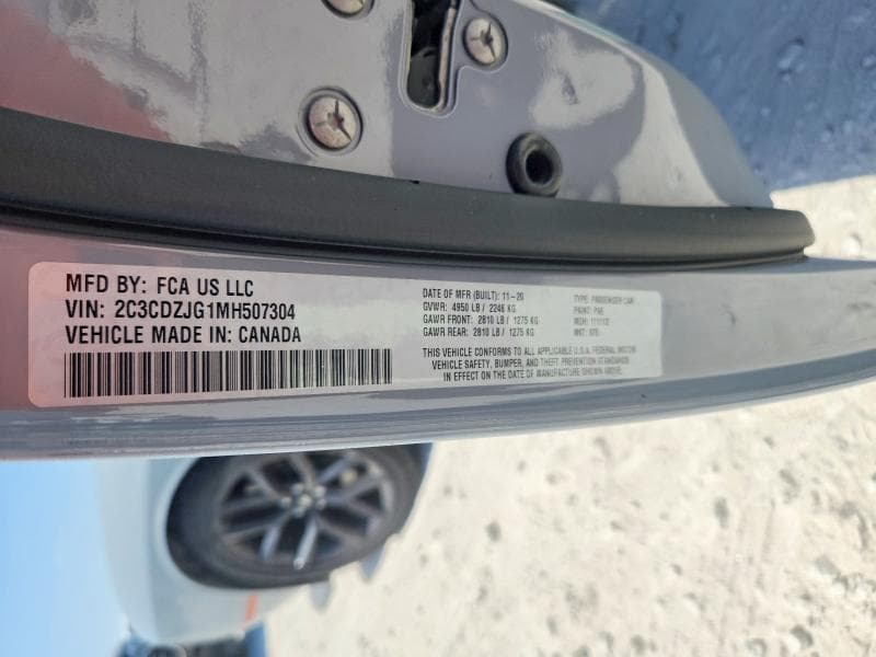 2021 DODGE CHALLENGER GT 12