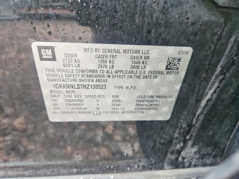 2017 GMC ACADIA SLT-2 13