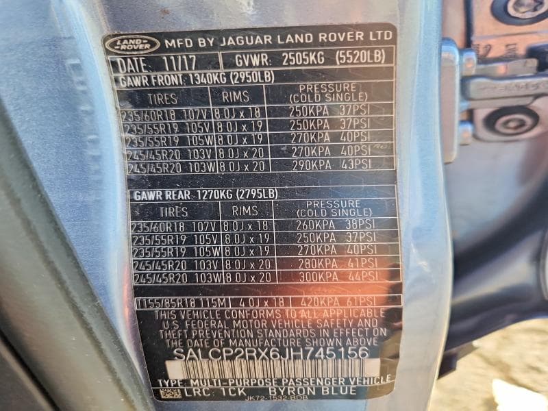 2018 LAND ROVER DISCOVERY SPORT SE 13