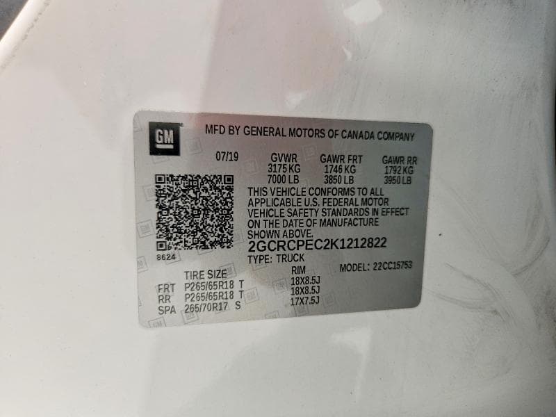 2019 CHEVROLET SILVERADO LD C1500 LT 12