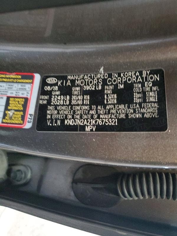 2019 KIA SOUL BASE 13