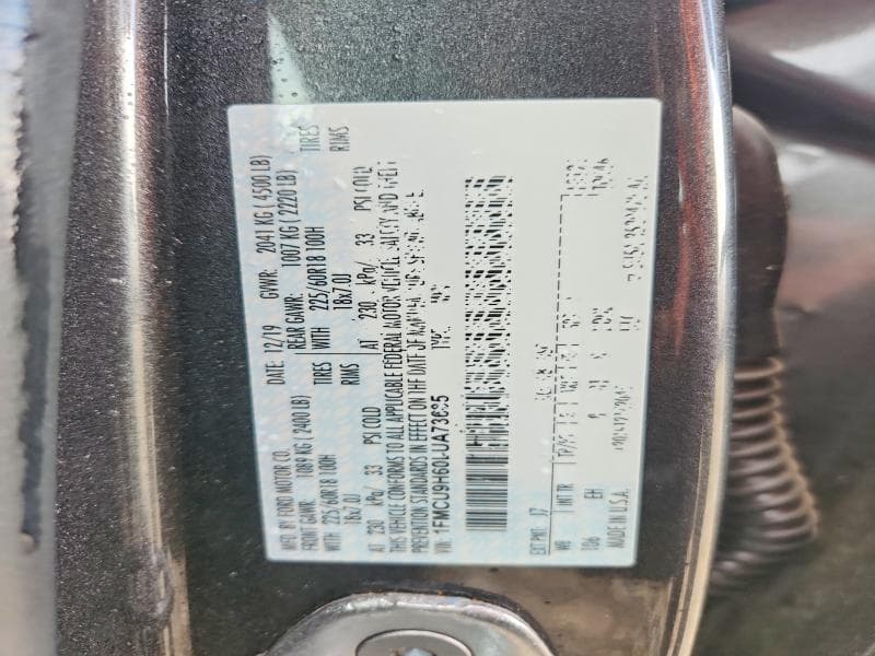 2020 FORD ESCAPE SEL 13
