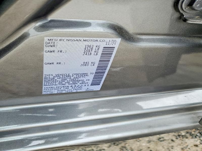 2025 NISSAN ALTIMA SL 12