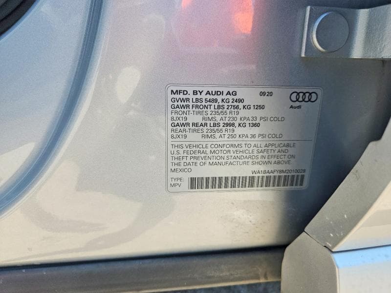 2021 AUDI Q5 PREMIUM PLUS 14