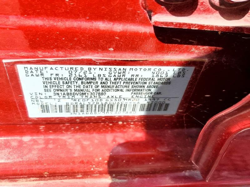 2021 NISSAN SENTRA SR 12