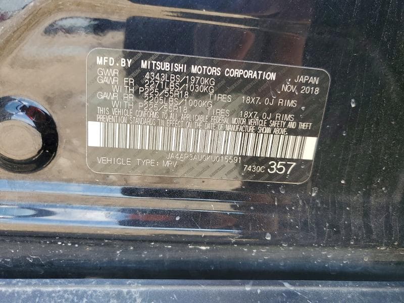 2019 MITSUBISHI OUTLANDER SPORT ES 13