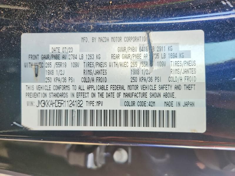 2024 MAZDA CX-90 SELECT SELECT 14