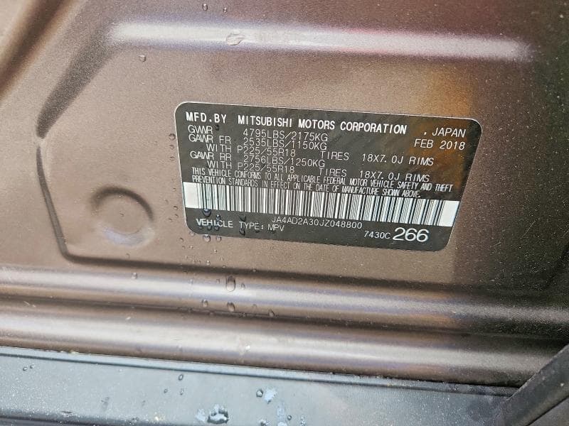 2018 MITSUBISHI OUTLANDER ES 13