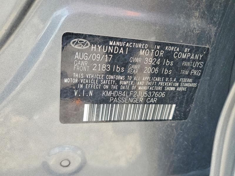 2018 HYUNDAI ELANTRA SEL 13