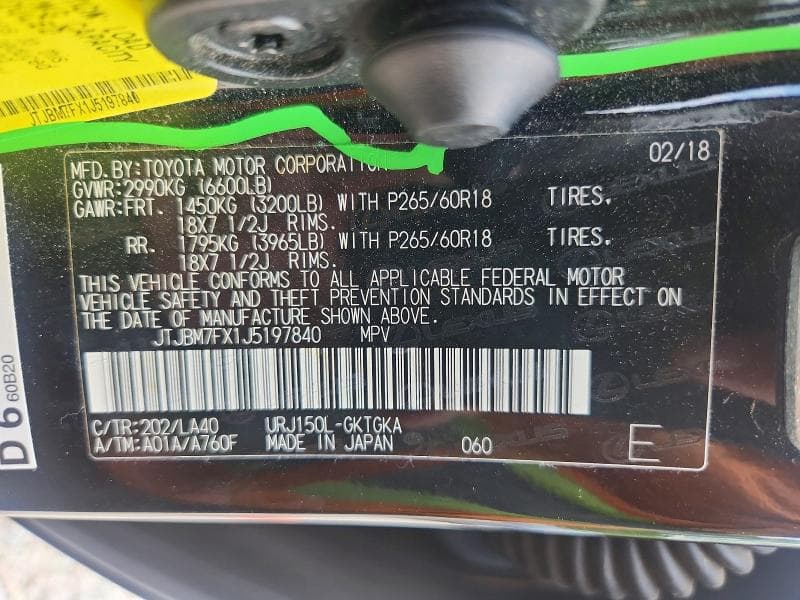 2018 LEXUS GX 460 13