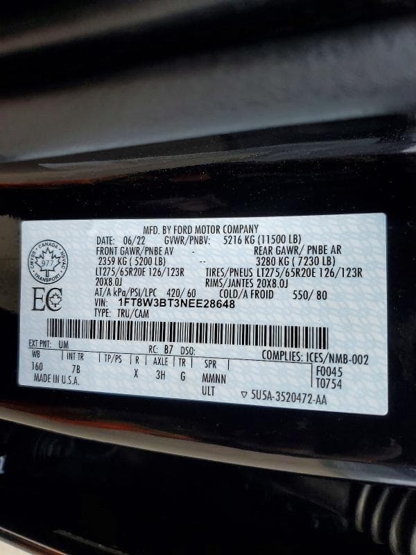 2022 FORD F350 SUPER DUTY 12