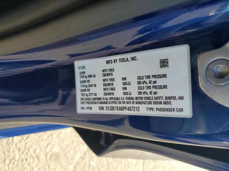 2023 TESLA MODEL 3 13