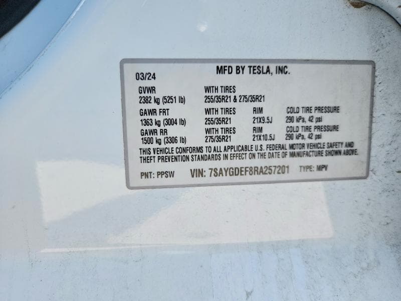 2024 TESLA MODEL Y 12