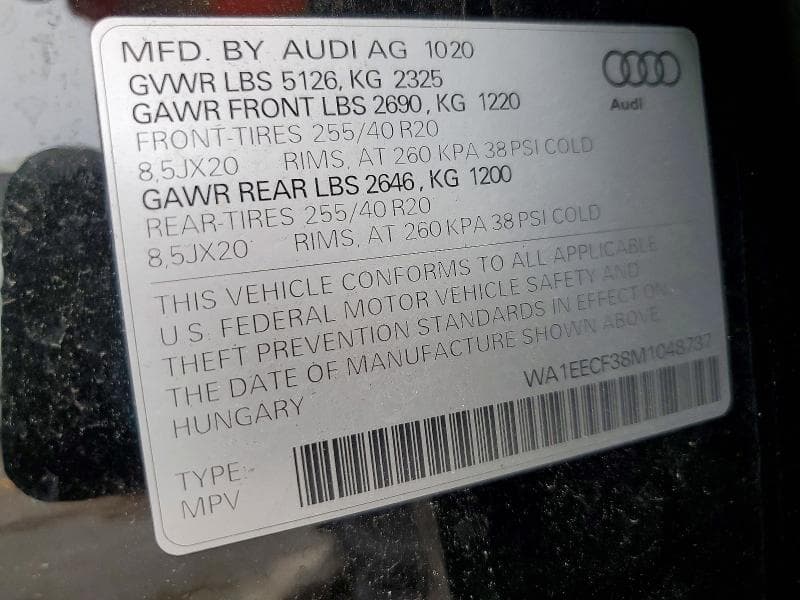 2021 AUDI Q3 PREMIUM PLUS S LINE 45 13