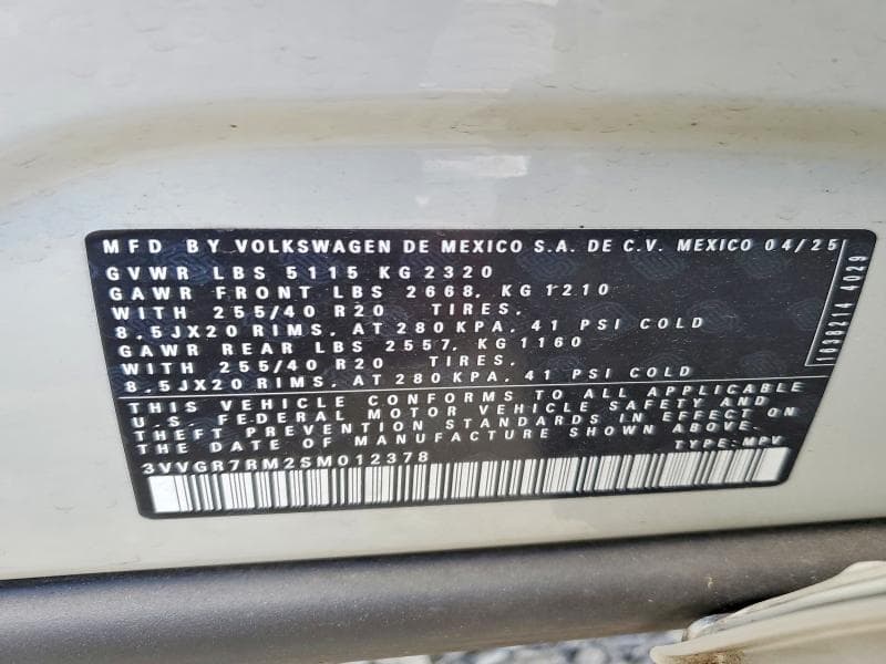 2025 VOLKSWAGEN TIGUAN SE R-LINE BLACK 14