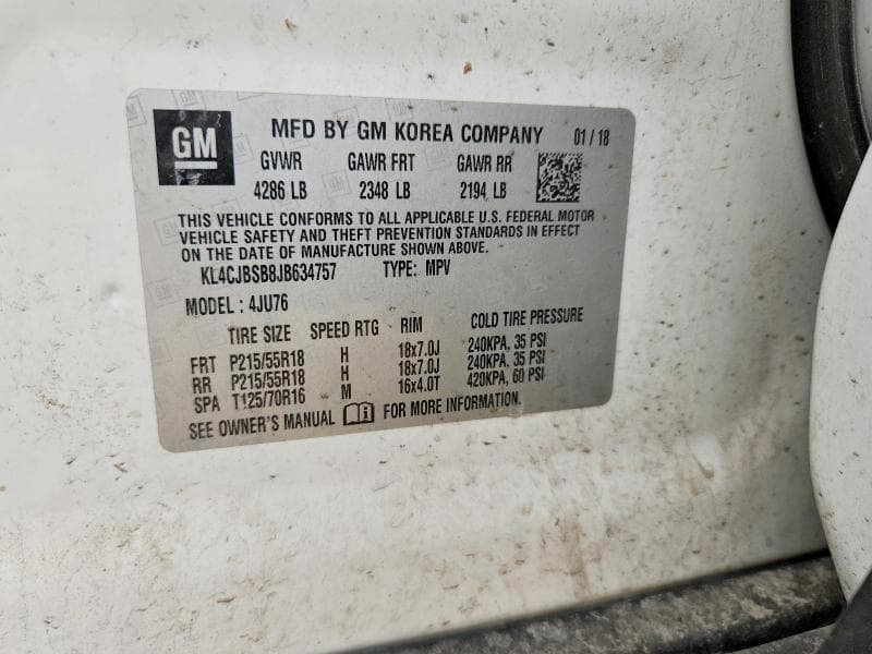 2018 BUICK ENCORE PREFERRED II 12