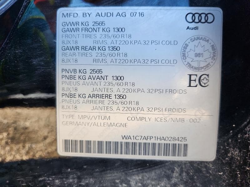 2017 AUDI Q5 PROGRESSIV 13