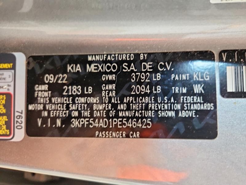 2023 KIA FORTE GT LINE 12