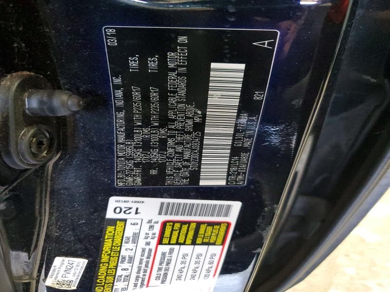 2018 TOYOTA SIENNA XLE 8-PASSENGER 13