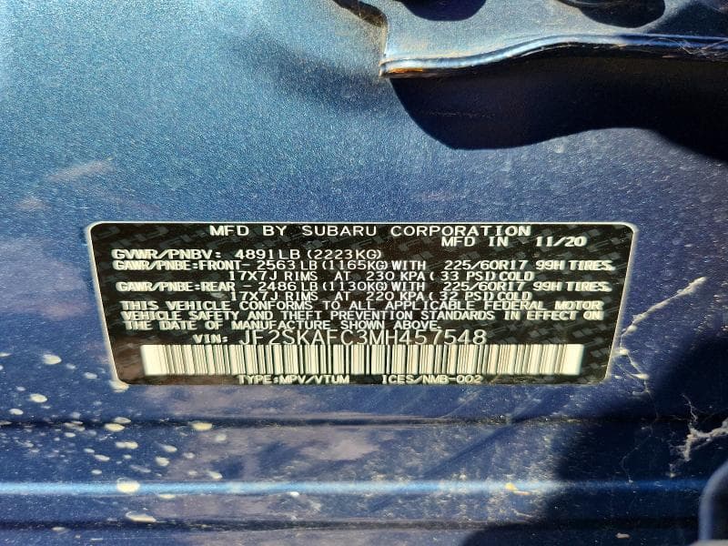 2021 SUBARU FORESTER PREMIUM 13