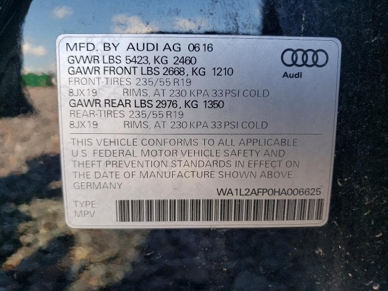 2017 AUDI Q5 PREMIUM PLUS 12