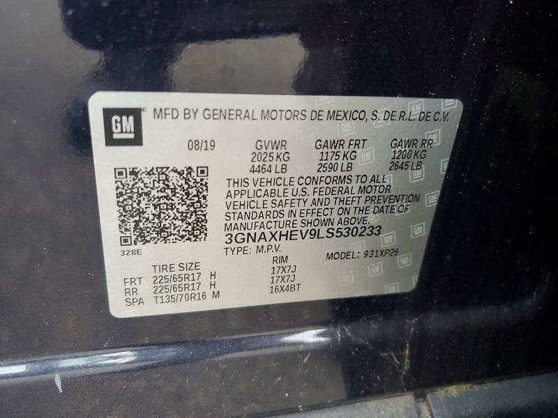 2020 CHEVROLET EQUINOX LS 13