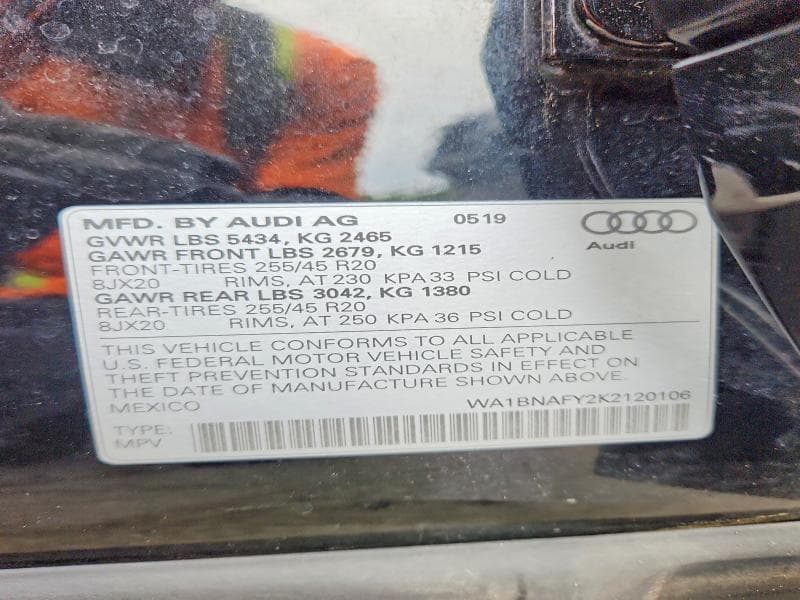 2019 AUDI Q5 PREMIUM PLUS 12